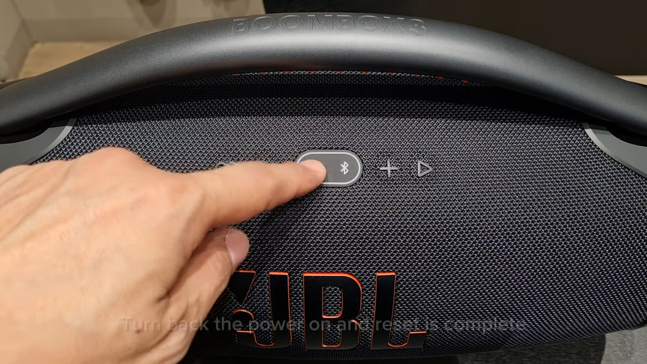 03 passso como resetar a jbl boombox 3