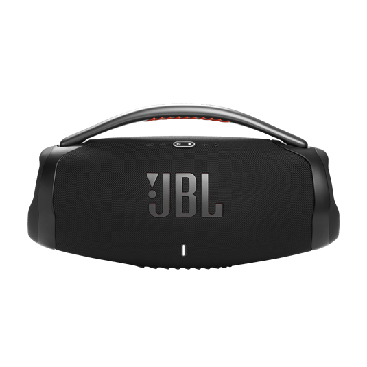 visao frontal do led da jbl boombox 3