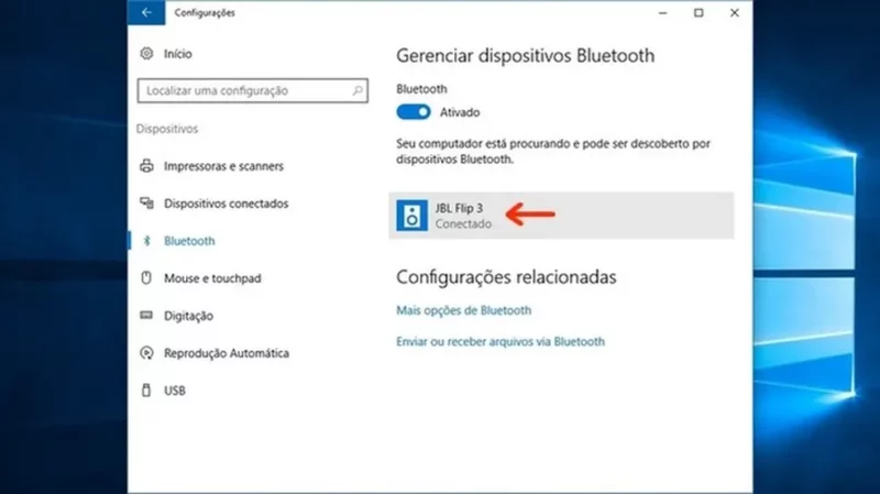 Conectar Caixa de Som Bluetooth no PC Windows 10