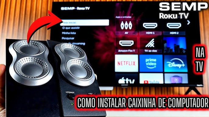 mostrando tv roku na parte do bluetooth