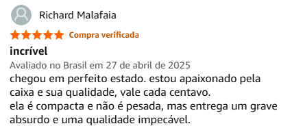avaliacao positiva da jbl partybox encore